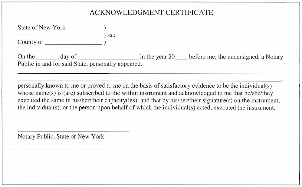 new-york-acknowledgement-certificate-county-clerk