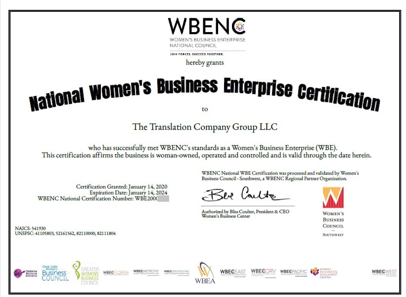 WBENC PROTECTED
